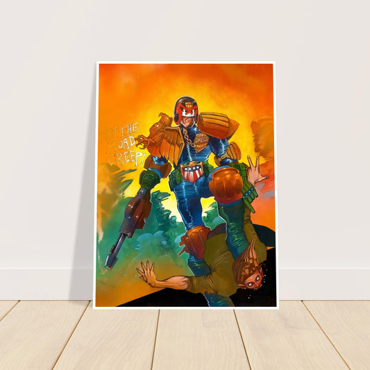 Judge Dredd Poster – Simon Bisley 1989 Cover Art – Comic Book Wall Print 2