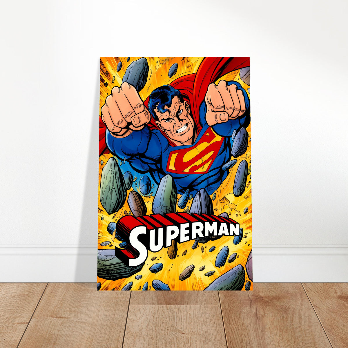 Superman Poster – Classic Hero Action Comic Art Print Wall Art Decor 2