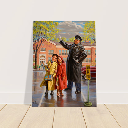 Art Frahm Smitten 1958 Poster – School Crossing Safety Wall Art Decor 2
