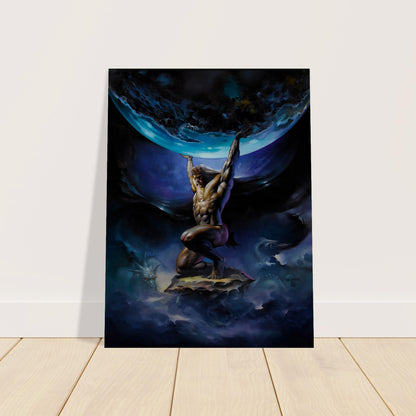 ATLAS BY BORIS VALLEJO 1988 POSTER – MYTHIC TITAN CLASSICAL FANTASY ART 2