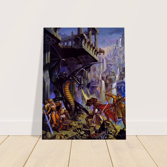DRAGONS OF DESPAIR BY CLYDE CALDWELL POSTER FANTASY WALLART D&D RPG 2