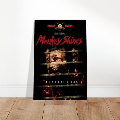 Monkey Shines 1988 Movie Poster – Horror Film Thriller with Monkey 2