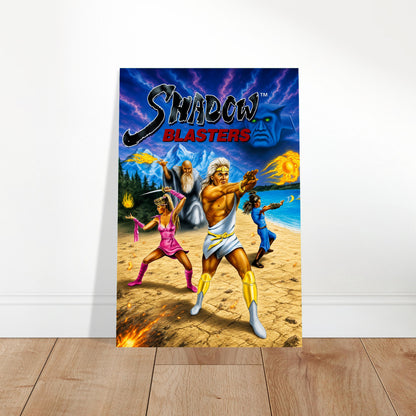 Shadow Blasters Poster – Fantasy Magic Warriors Retro Arcade Art Wall Art Decor 2