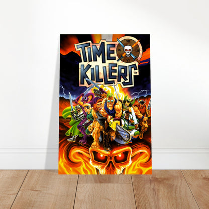 Time Killer Poster – Retro Video Game Warriors Action Art Wall Art Decor 2
