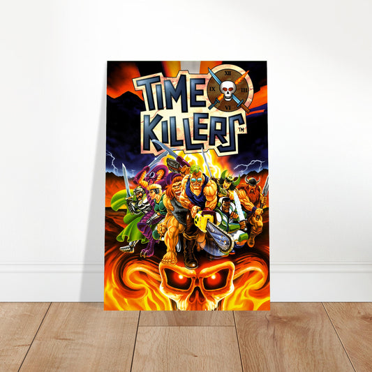 Time Killer Poster – Retro Video Game Warriors Action Art Wall Art Decor 2
