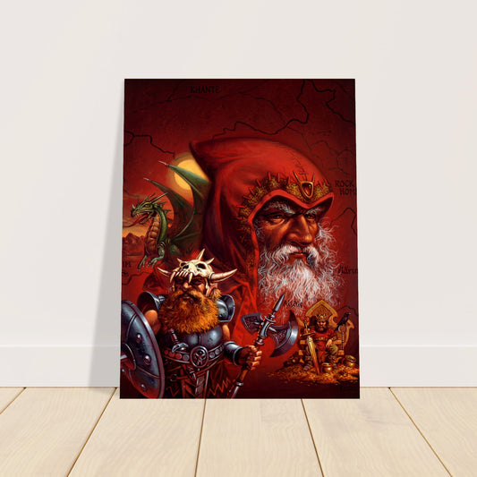 THE DWARVES OF ROCKHOME 1988 BY CLYDE CALDWELL POSTER D&D FANTASY WALLART 2