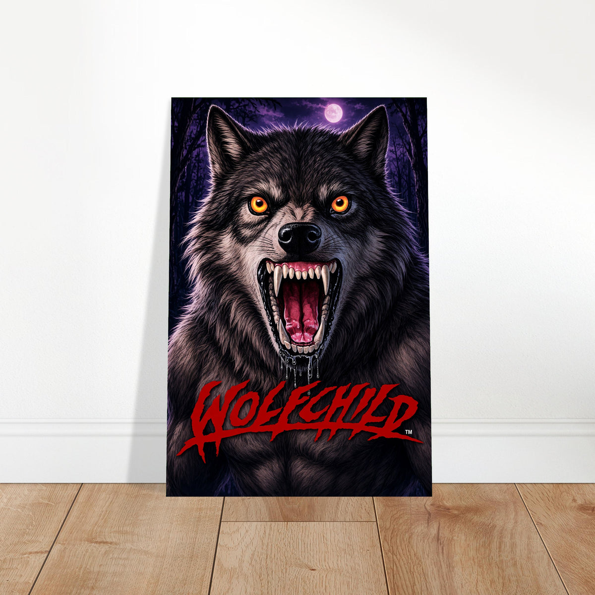 Wolfchild Poster – Fierce Wolf Horror Art Retro Gaming Wall Art Decor 2