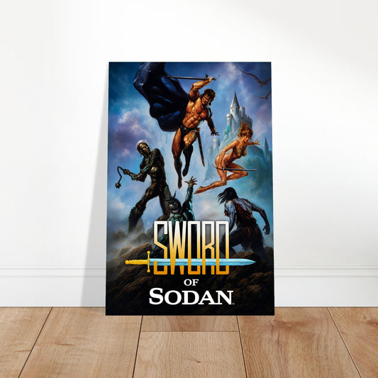 Sword of Sodan Poster – Fantasy Warriors Castle Adventure Art Wall Art Decor 2
