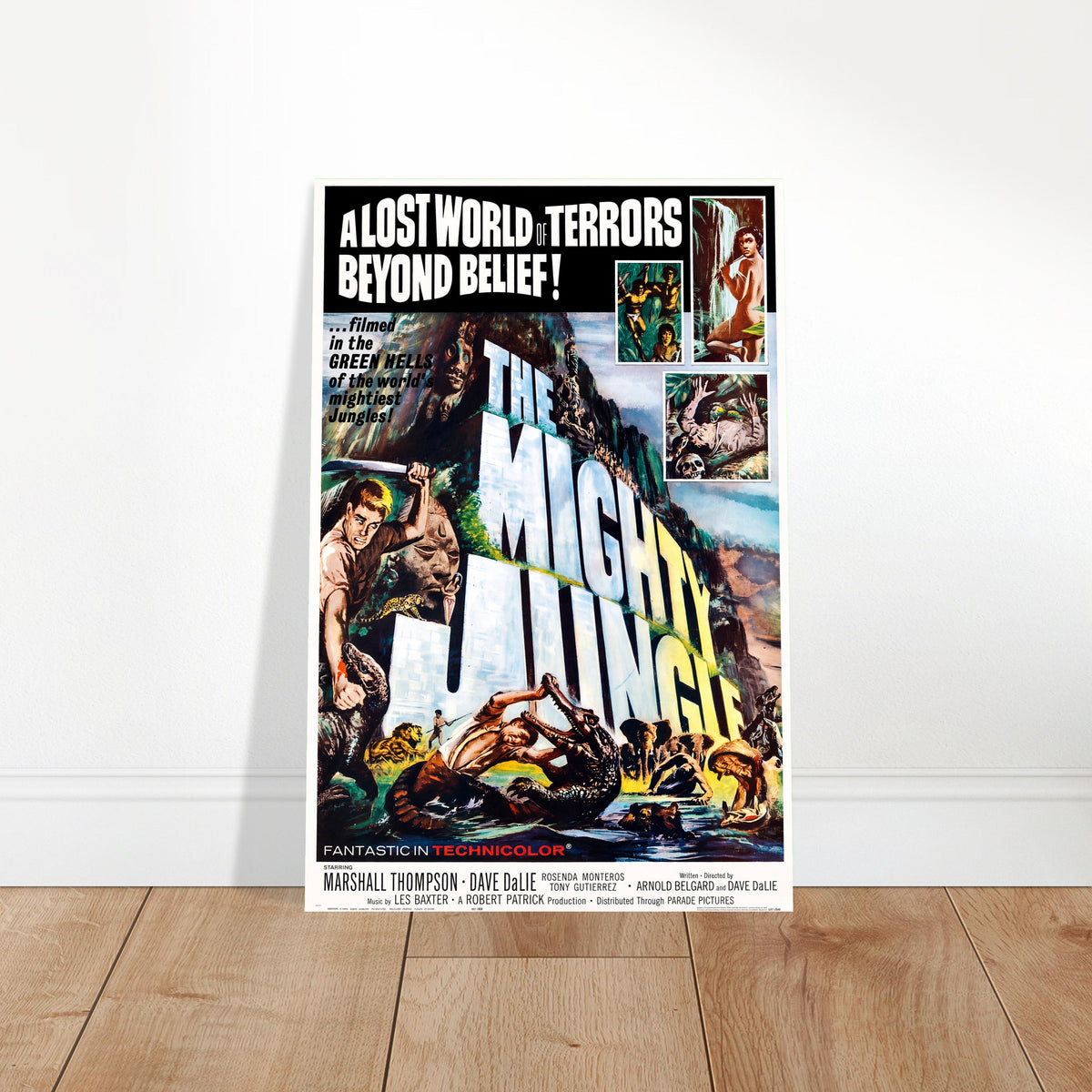 THE MIGHTY JUNGLE 1964 MOVIE POSTER – ADVENTURE CLASSIC TECHNICOLOR 2