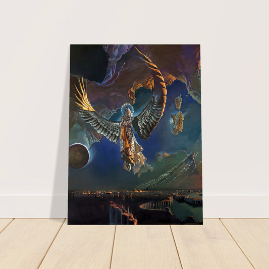 Bruce Pennington Eschatus Angel Over Burning Europe 1976 Poster Wall Art Decor 2