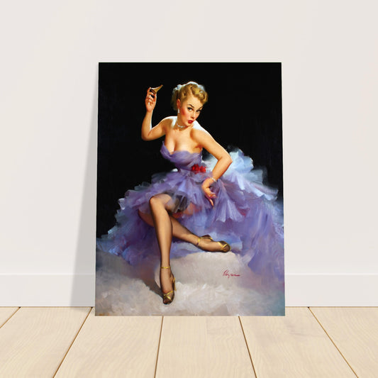 Gil Elvgren Out of the Running (1953) Poster - Vintage Pin-Up Art 2