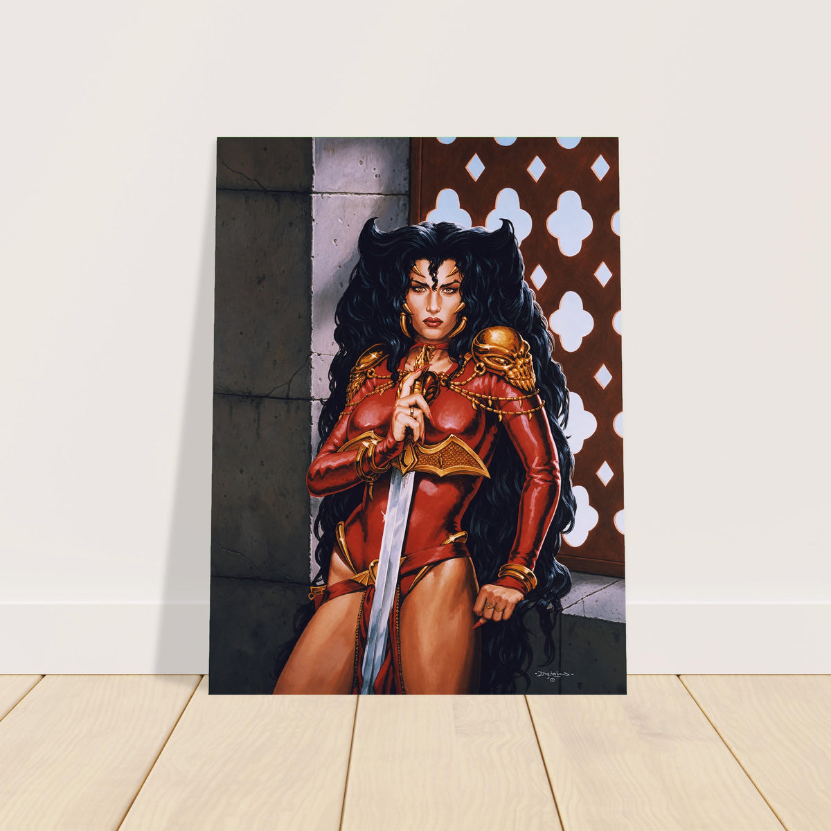 Dorian Cleavenger Vengeance in Crimson 1996 Poster – Warrior Woman 2