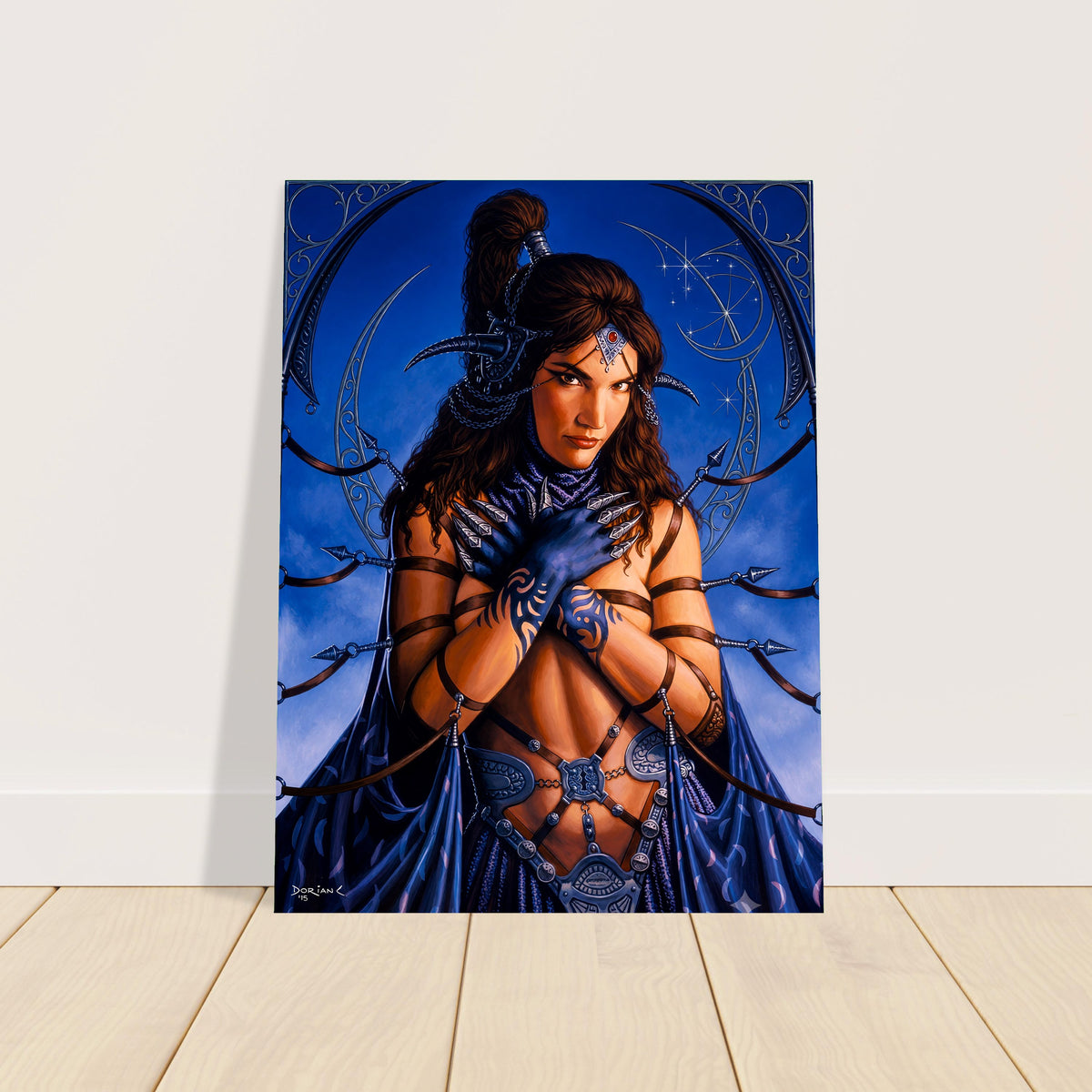 Danger by Dorian Cleavenger 1995 Poster – Fantasy Demon Warrior Woman 2