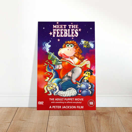 Meet The Feebles 1989 Movie Poster – Adult Puppet Film by Peter Jackson 2