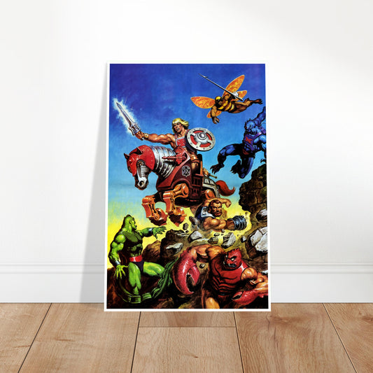 MASTERS OF THE UNIVERSE BATTLE POSTER - HE-MAN BEAST MAN BUZZING WARRIOR 2