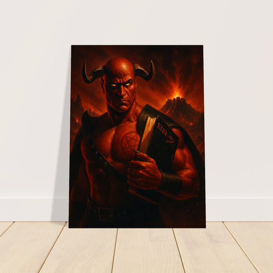 DEMONIC TUTOR MAGIC THE GATHERING INSPIRED INFERNAL SCHOLAR POSTER 2