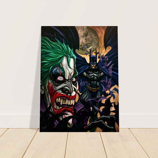 SIMON BISLEY BATMAN 002 POSTER – JOKER VS DARK KNIGHT Wall Art Decor 2