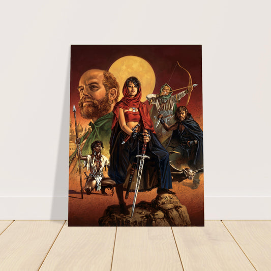 RED SANDS BY CLYDE CALDWELL POSTER D&D FANTASY VIBRANT-COLORED WALLART 2
