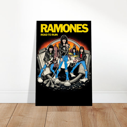 RAMONES Road to Ruin Poster – Punk Rock Band Album Art Print Wall Art Decor 2