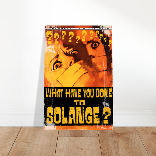 What Have You Done to Solange? 1972 Movie Poster – Mystery Thriller 2