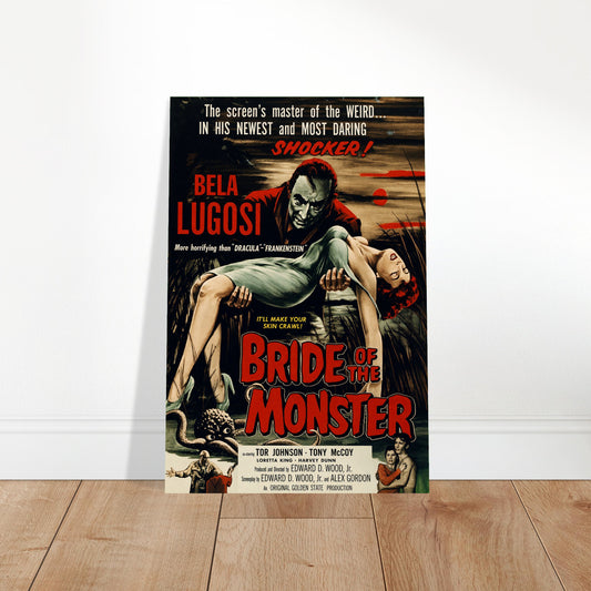 Bride of the Monster 1955 Bela Lugosi Horror Movie Poster Wall Art Decor 2
