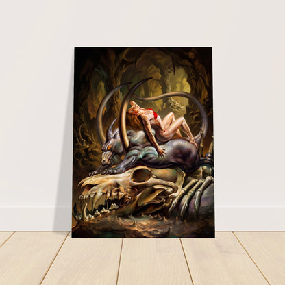 Boris Vallejo Light of Life 1991 Poster – Fantasy Demon Dragon Woman 2