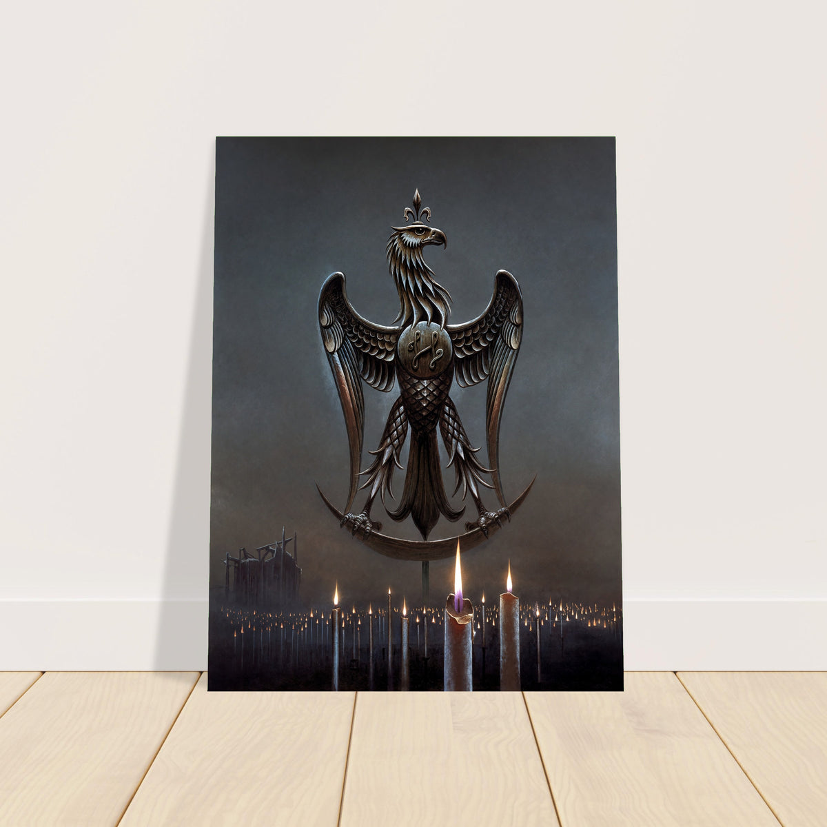 Bruce Pennington Heraldic Eagle 1976 Poster – Dark Fantasy Art Wall Art Decor 2