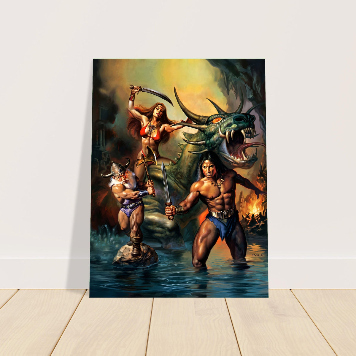 BORIS VALLEJO GOLDEN AXE II VIDEO GAME POSTER 1991 Wall Art Decor 2