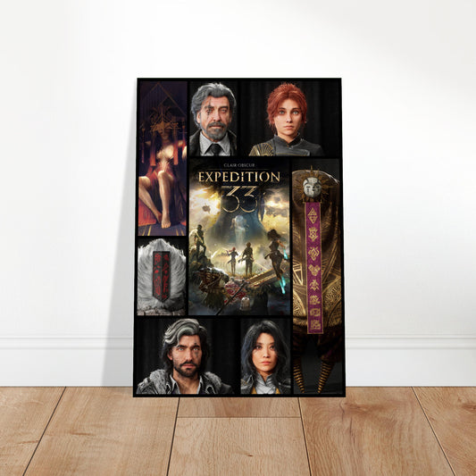 CLAIR OBSCUR EXPEDITION 33 CHARACTER COLLAGE POSTER 2024 Wall Art Decor 2
