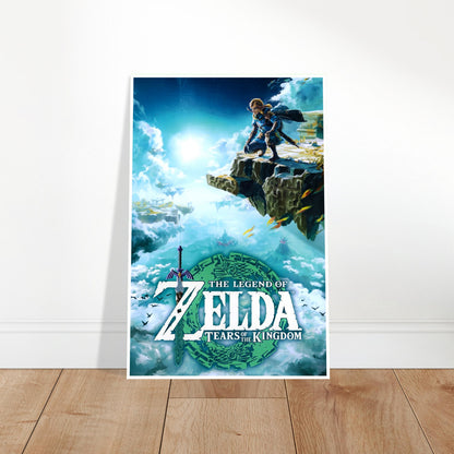 THE LEGEND OF ZELDA - TEARS OF THE KINGDOM POSTER - LINK SKY ISLAND ART PRINT 2
