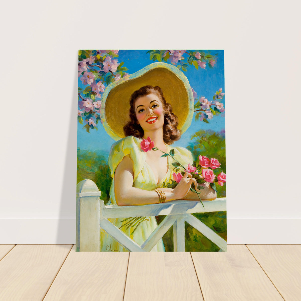 Oh What a Beautiful Morning by Art Frahm 1951 Poster - Vintage Pin-Up 2