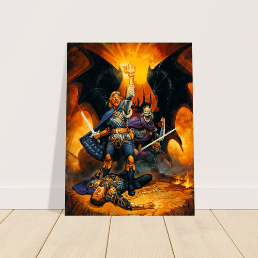 Crown of Power by Jeff Easley 1987 Poster – Fantasy Warrior King Wall Art Decor 2