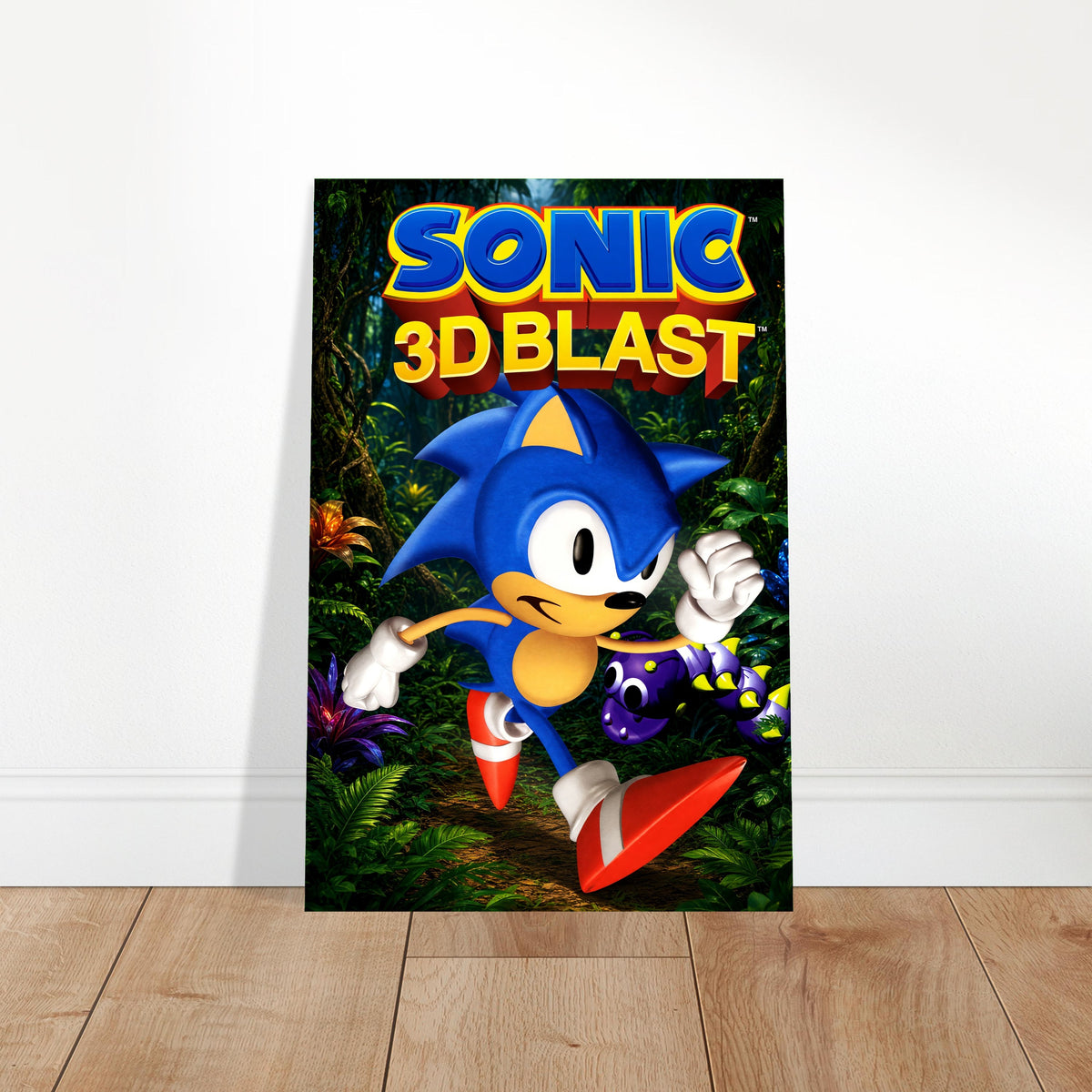 Sonic 3D Blast Poster – Blue Hedgehog Video Game Art Wall Art Decor 2