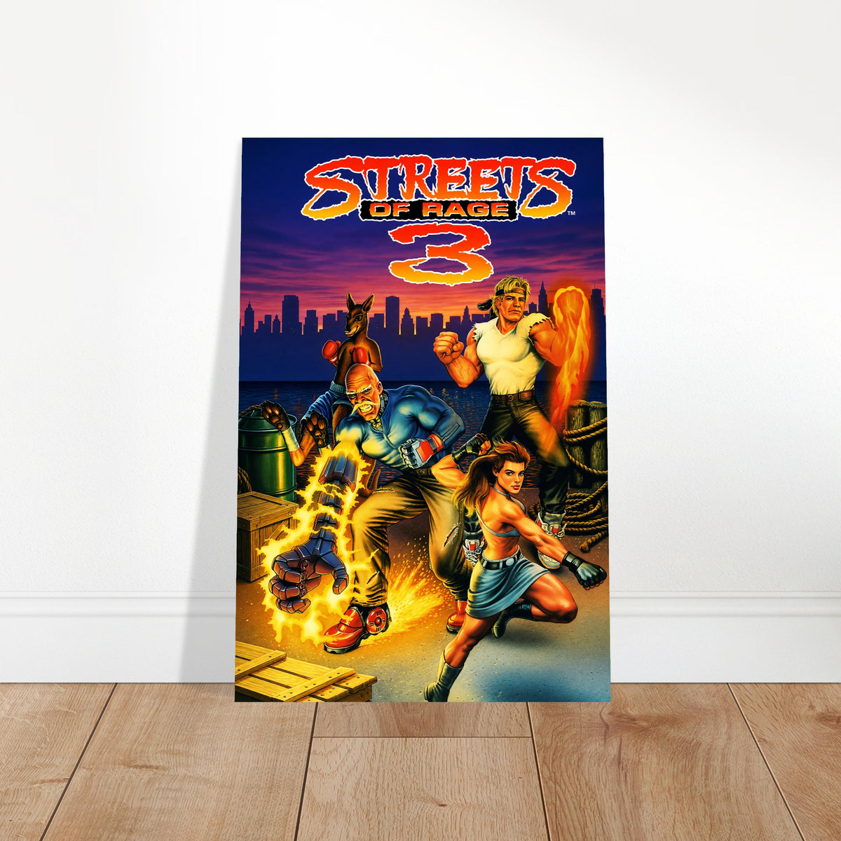 Streets of Rage 3 Poster – Classic Beat-Em-Up Game Cover Art Wall Art Decor 2