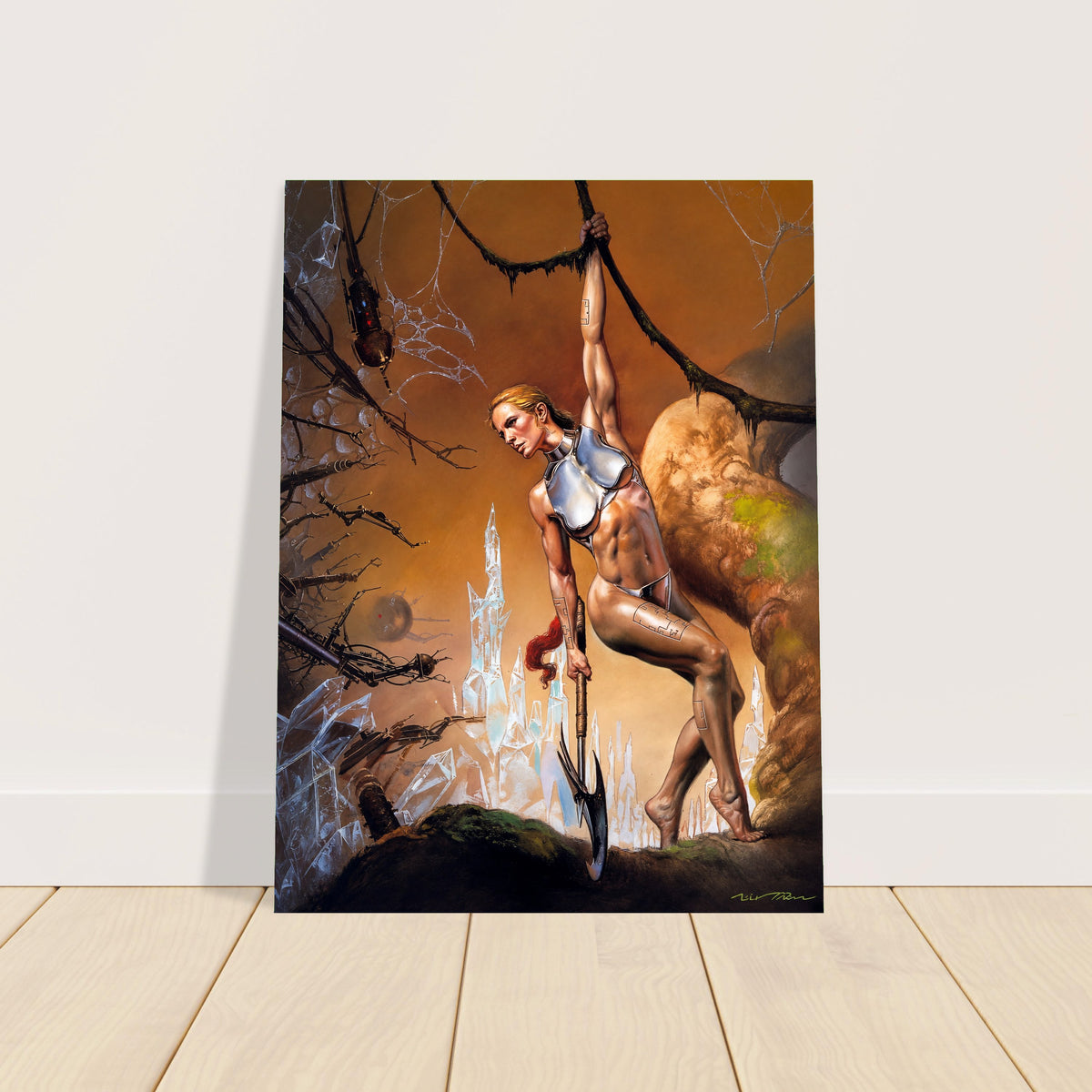 Boris Vallejo The Teasers Poster – Fantasy Warrior Woman Art Wall Art Decor 2