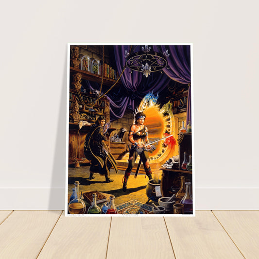 Dragonlance The Portal Fantasy Art Poster Larry Elmore AD&D Dragonlance 1986 2