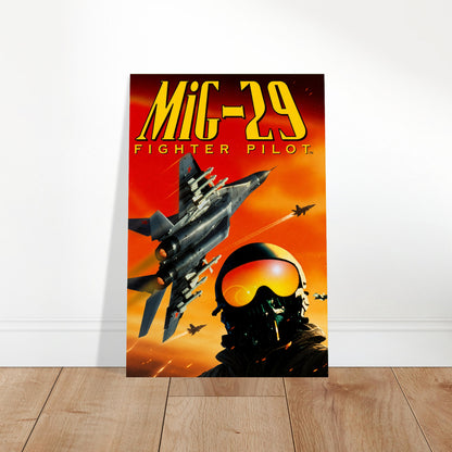 MiG-29 Fighter Pilot Poster – Combat Jet Aircraft Military Art Wall Art Decor 2