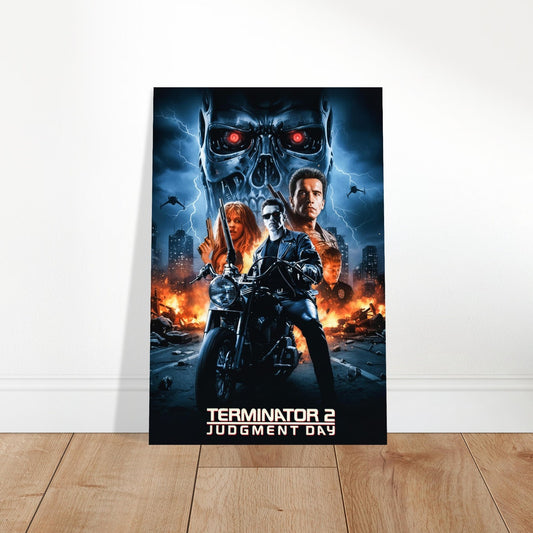 Terminator 2 Movie Poster – 90s Action Movie Wall Art | Arnold Schwarzenegger 2