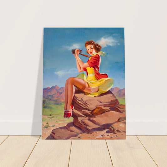The Look Out by Art Frahm 1955 Poster – Vintage Pin-Up Adventure Wall Art Decor 2