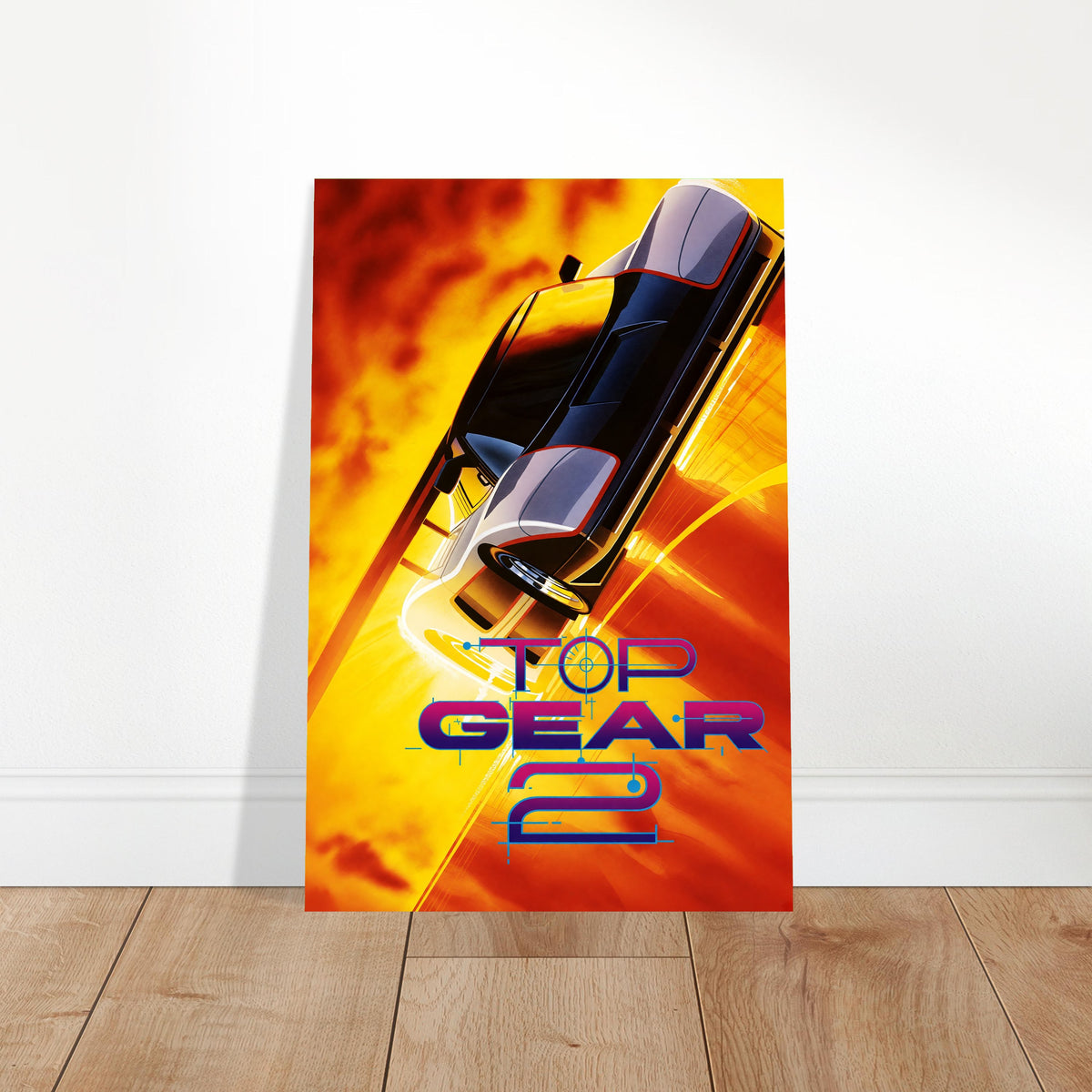 Top Gear 2 Poster – High-Speed Racing Car Action Art Wall Art Decor 2