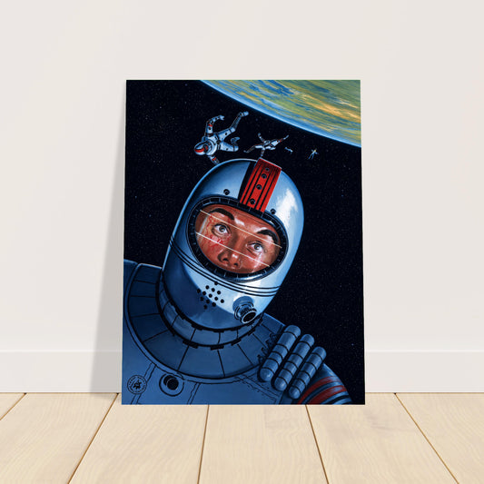 The Moon Chute by Edward Valigursky 1958 Sci-Fi Poster Wall Art Decor 2