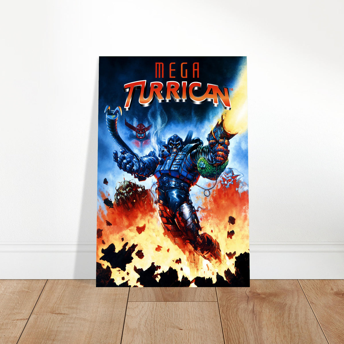 Mega Turrican Poster – Giant Battle Robot Warrior Video Game Art Wall Art Decor 2