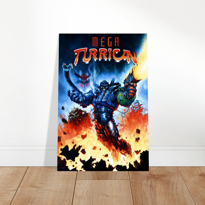 Mega Turrican Poster – Giant Battle Robot Warrior Video Game Art Wall Art Decor 2
