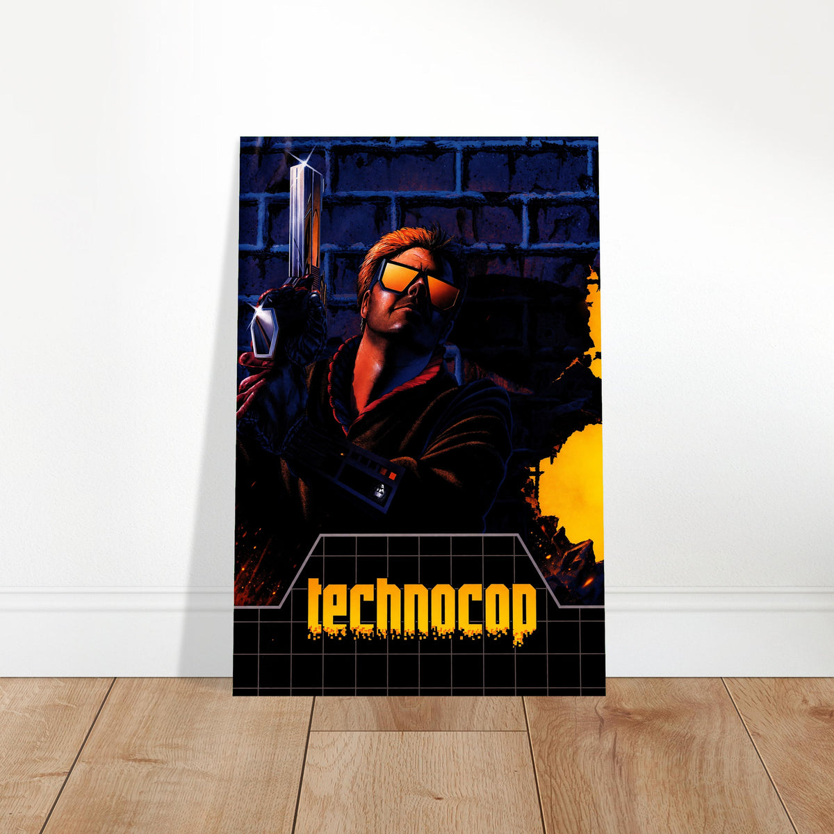 Technocop Retro Sci-Fi Action Hero Poster – 1980s Cyberpunk Wall Art Decor 2