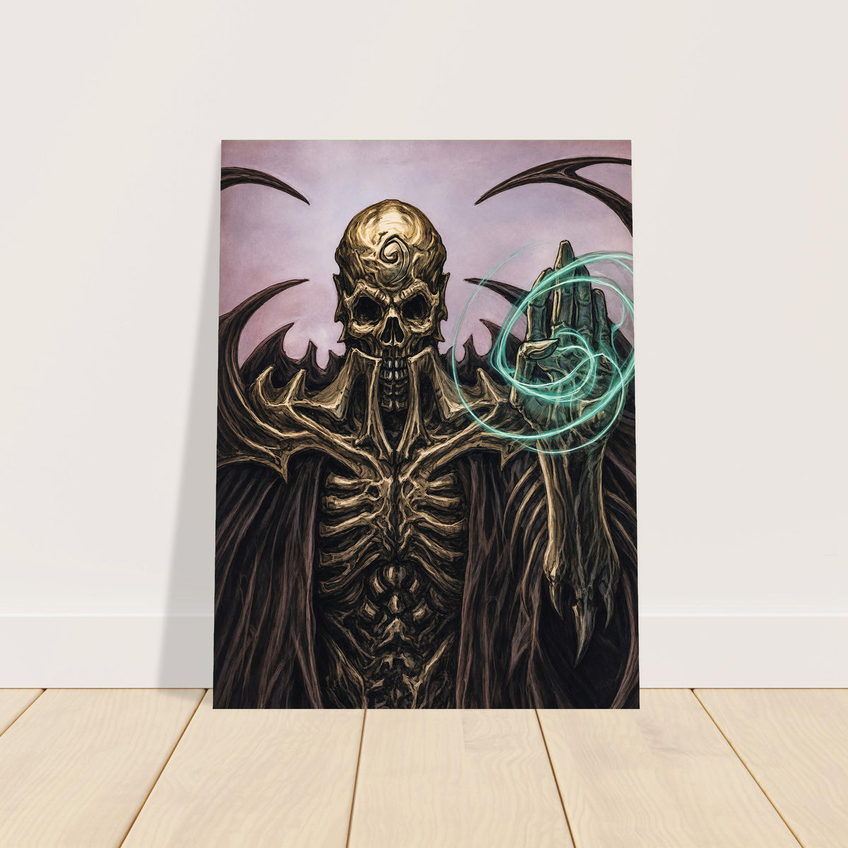 MAGIC THE GATHERING POSTER – NECROPOTENCE CARD ART UNDEAD LICH SORCERER 2
