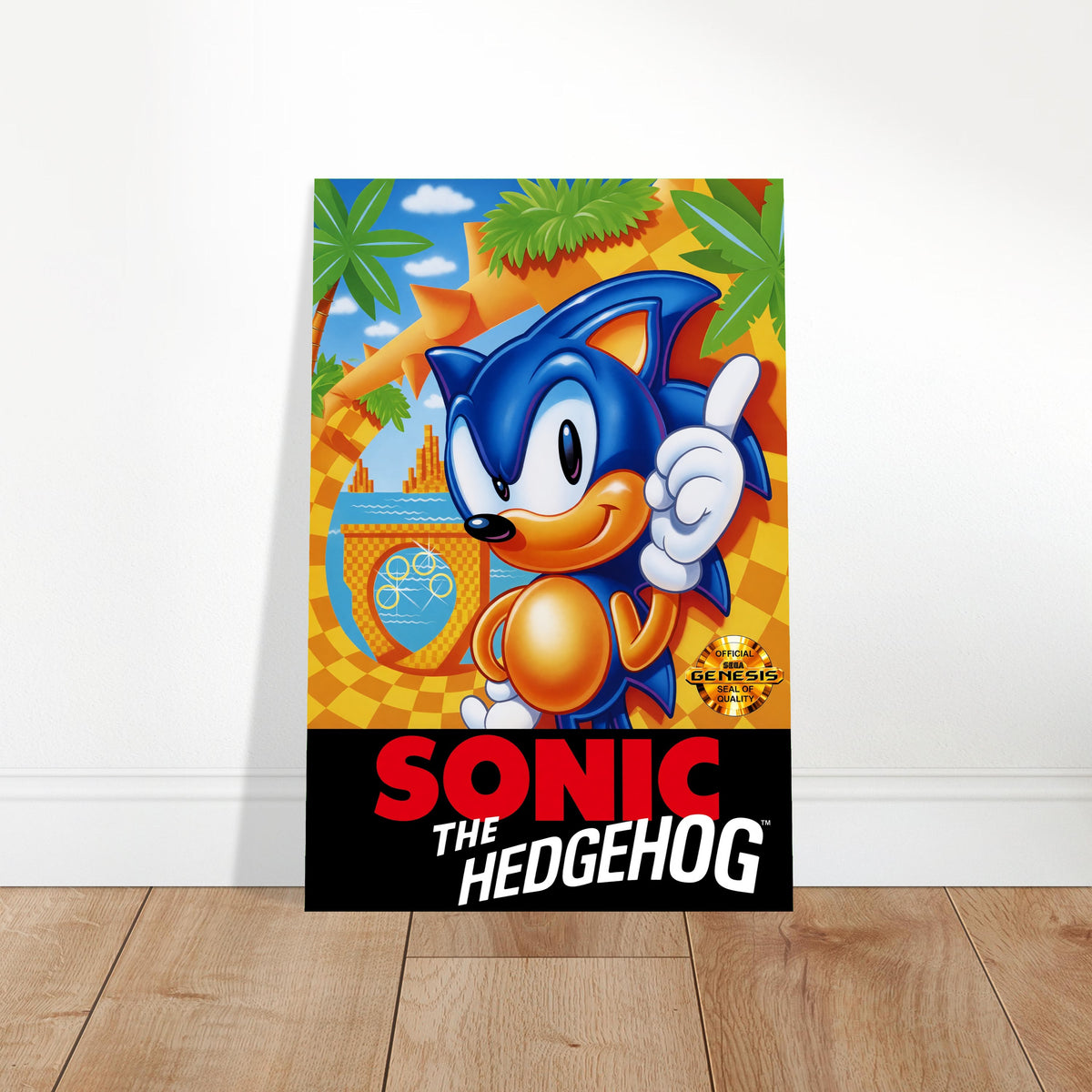 Sonic the Hedgehog Retro Video Game Poster – 1991 Classic Wall Art Decor 2