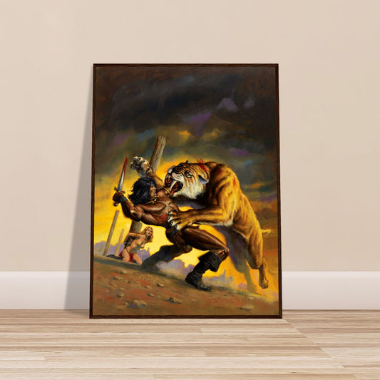 Savage Sword of Conan #27 Cover by Bob Larkin (1978) - Framed Poster 24in x 32in 2