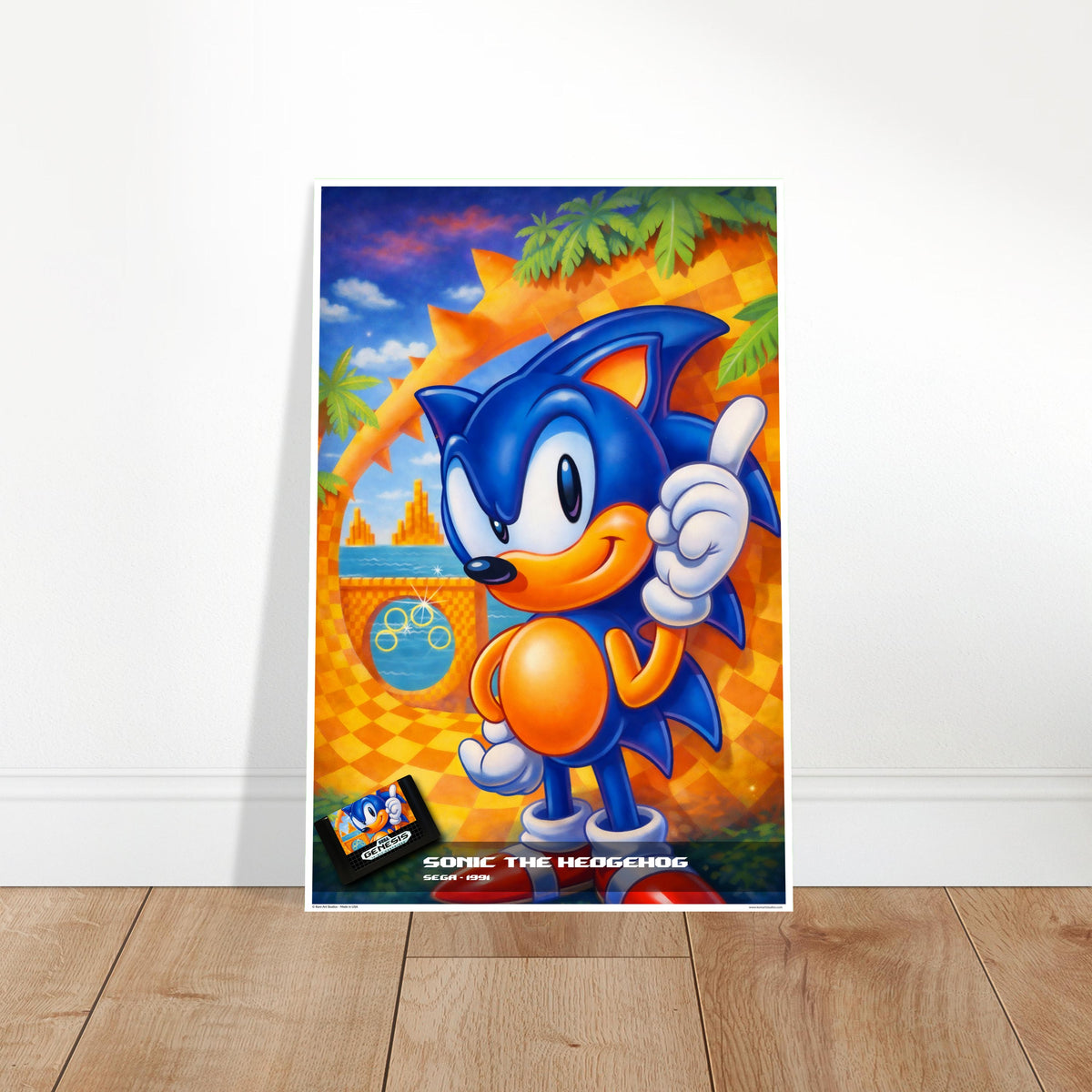 Sonic the Hedgehog Classic Video Game Cover Montage Poster 2