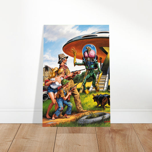 Earl Norem Mars Attacks #1 Poster 1994 – Sci-Fi UFO Invasion Wall Art Decor 2