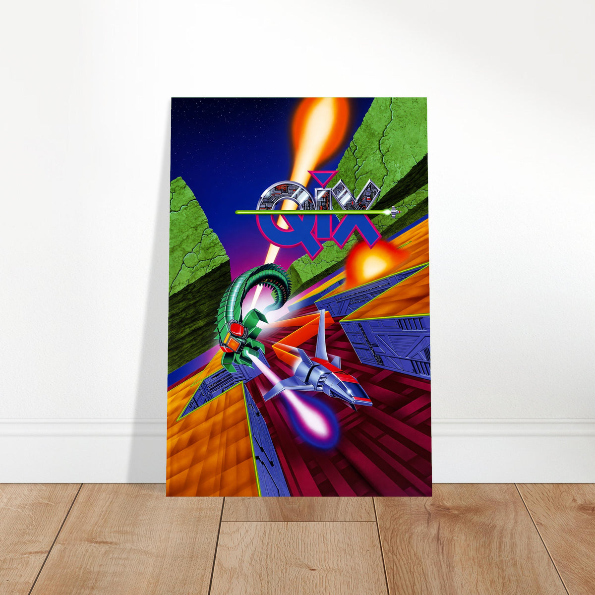 Ultimate Qix Poster - Retro Arcade Puzzle Game Art Print Wall Art Decor 2
